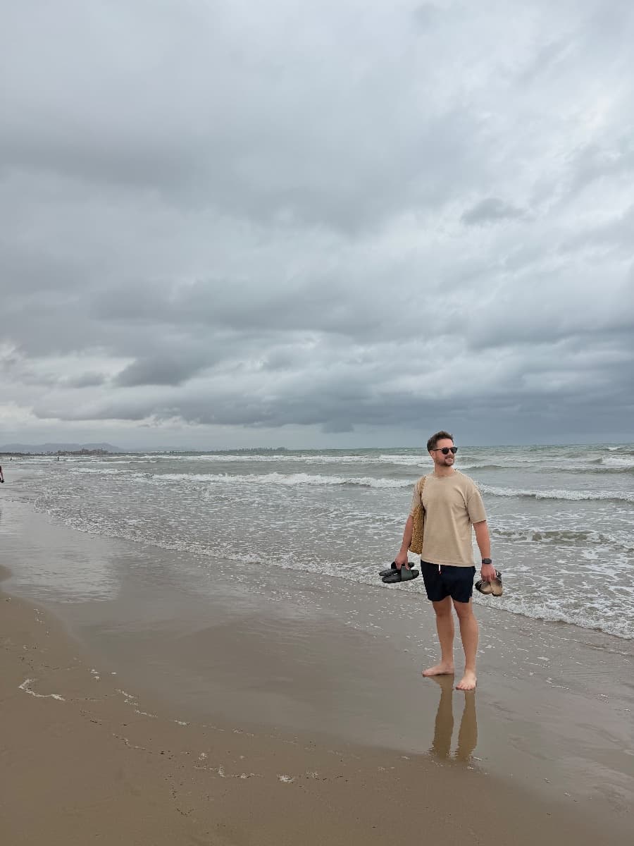 Walk down the beach
