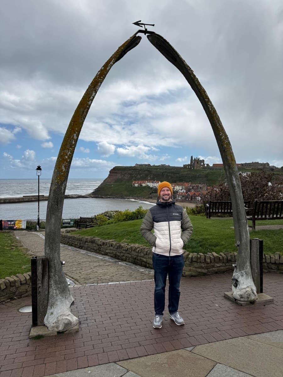 A view of Whitby from the whale bones